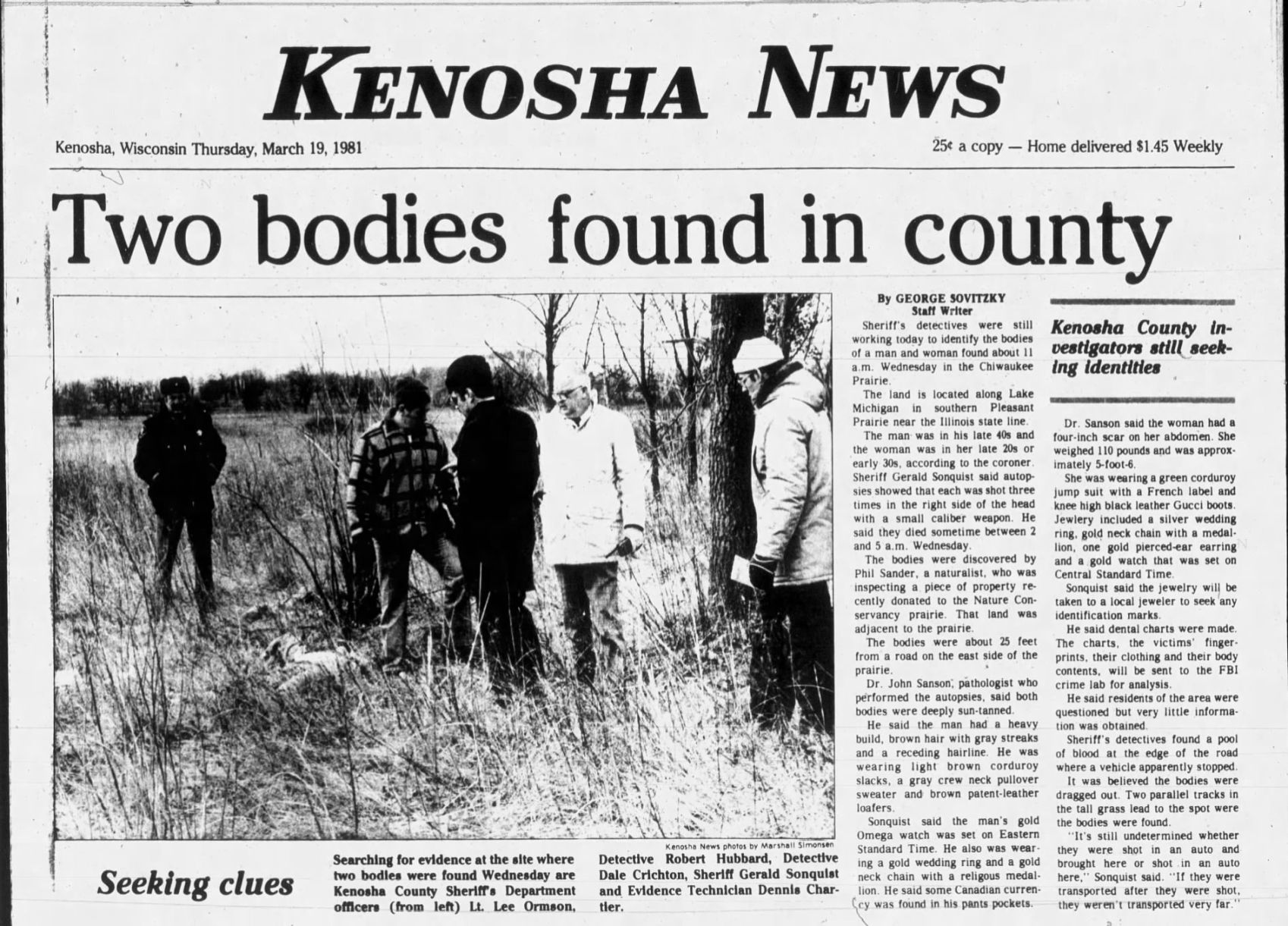 Kenosha News (Kenosha, Wisconsin) · 19 Mar 1981, Thu · Page 1